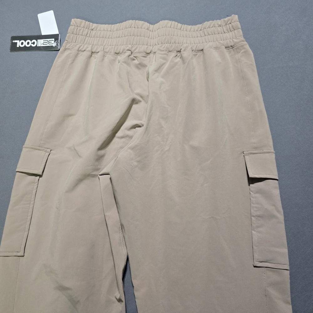 new 32 Degrees Cool Cargo Jogger Pants Womens Small Beige Tan Elastic Waist - Picture 4 of 7